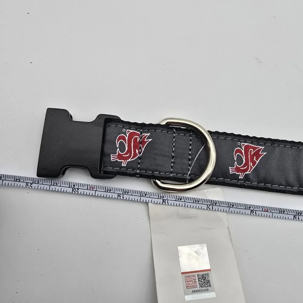 WSU Dog Collar Washington State Cougars Adjustable One Size Fits All